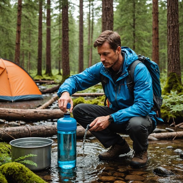 Quelles sont les techniques pour purifier l'eau en camping sans utiliser de filtres commerciaux?