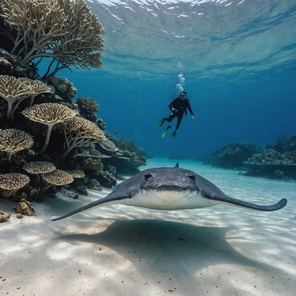 Quels sont les meilleurs spots pour faire de la plongée avec les raies pastenagues dans les îles Caïmans?